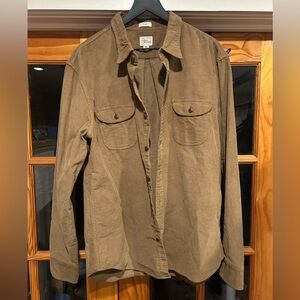 J Crew Classic Men's Chestnut Corduroy Shirt Jacket